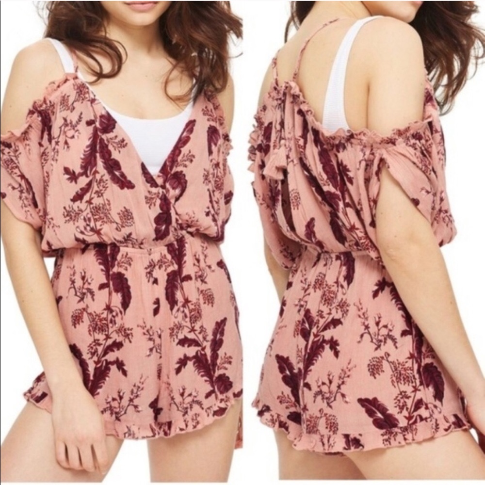 Topshop off the shoulder romper